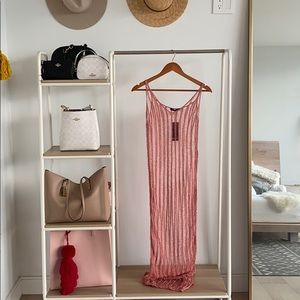 Strappy crochet maxi dress